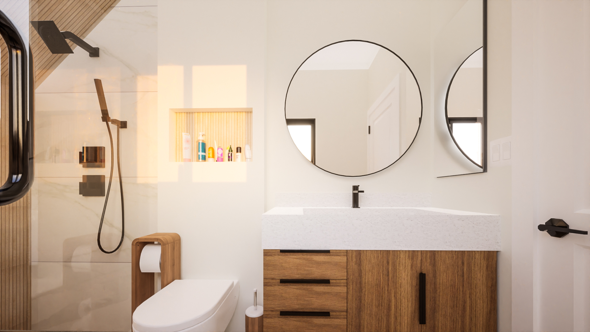 3d design for Master & Guest Bathroom Design - San Francisco