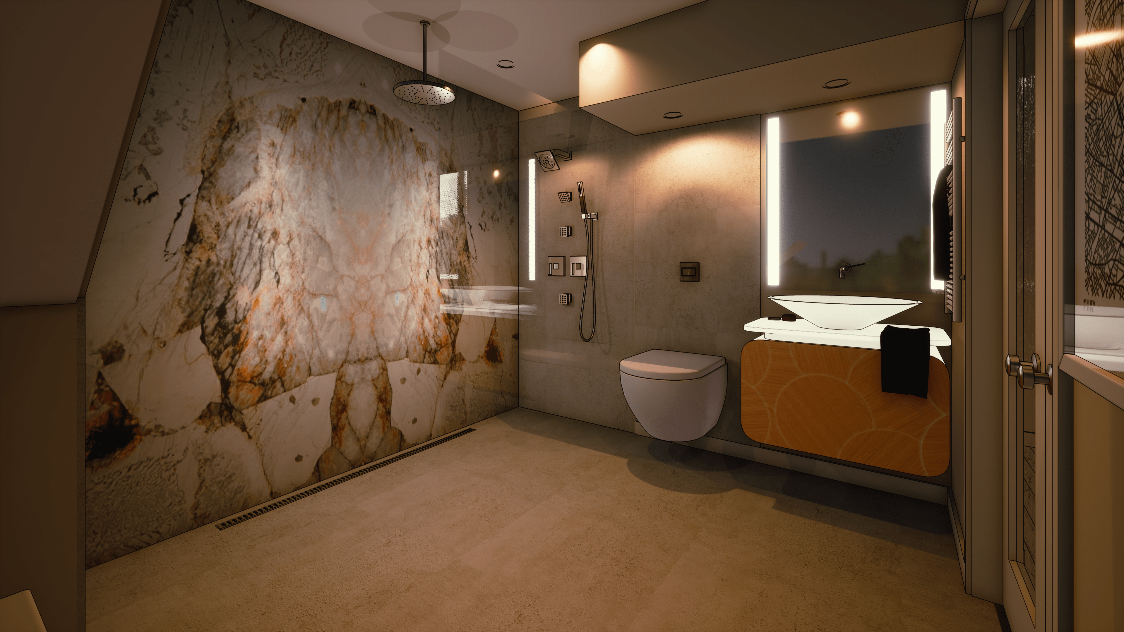 3d design for Bath and Laundry Room Design - Concord, CA