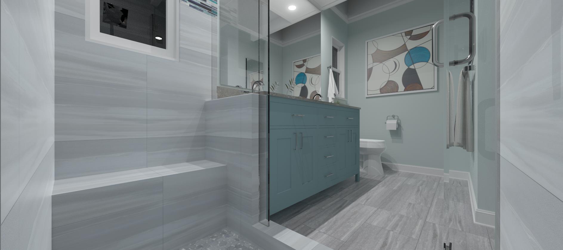 3d design for Bathroom Design - Mill Valley