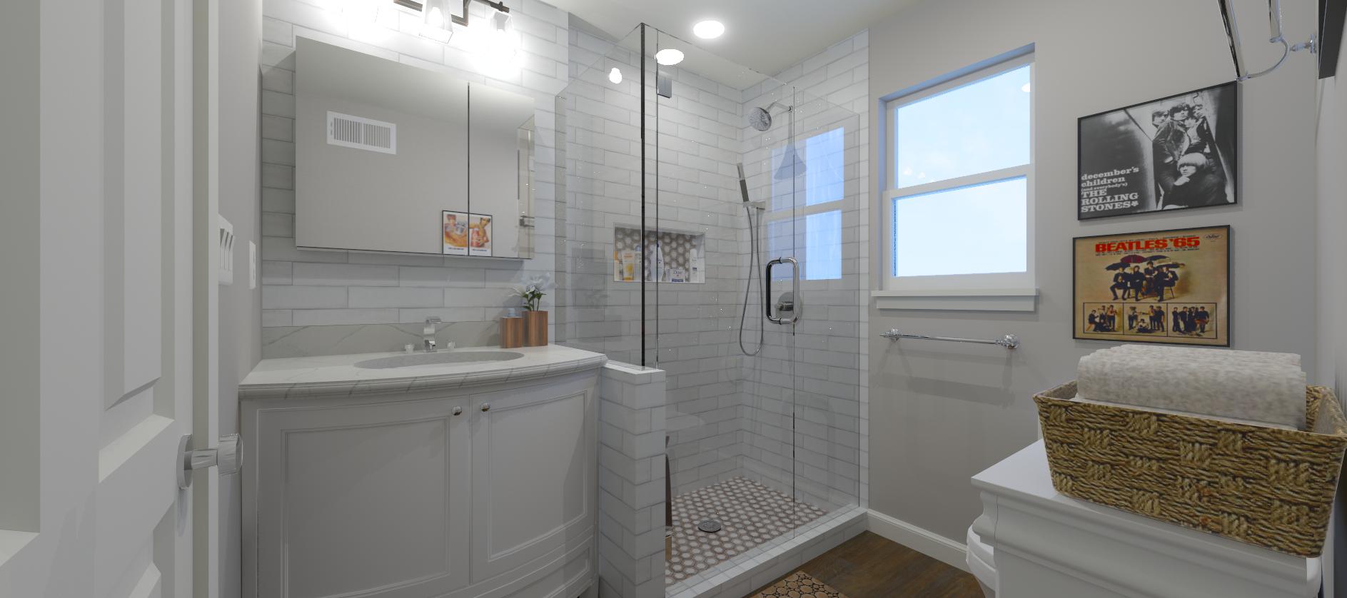 3d design for Bathroom Remodel - Alameda