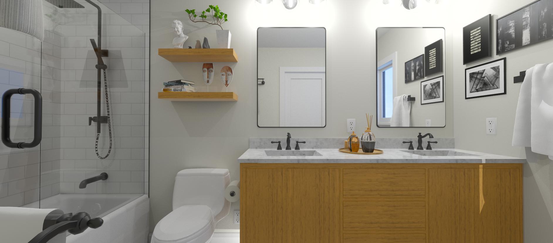 3d design for Bathroom Remodel - Larkspur