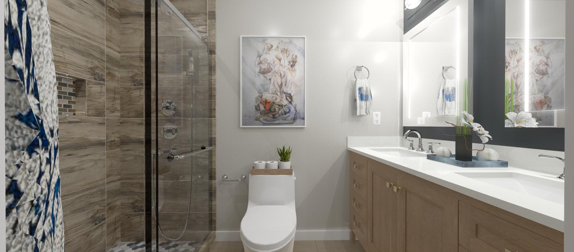3d design for Bathroom Design (3V) - Pleasanton