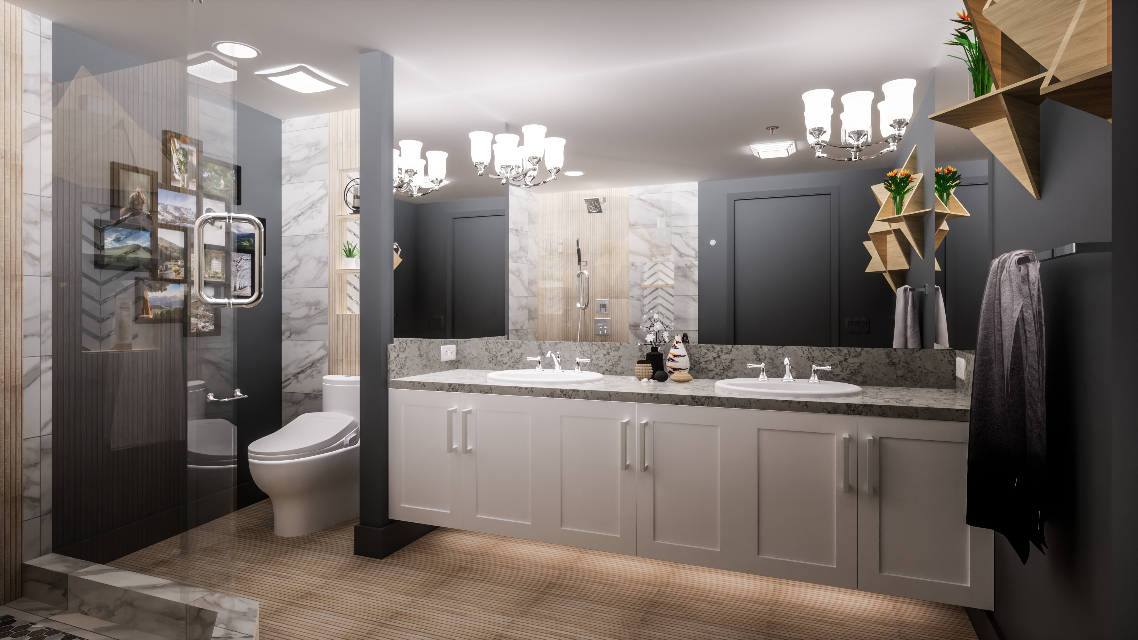 3d design for Bathroom Design - Palm Beach